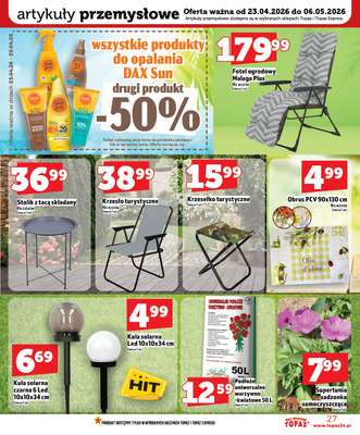 TOPAZ - gazetka promocyjna Nowa gazetka od czwartku, 23.04 od czwartku 23.04 do środy 29.04 - strona 27