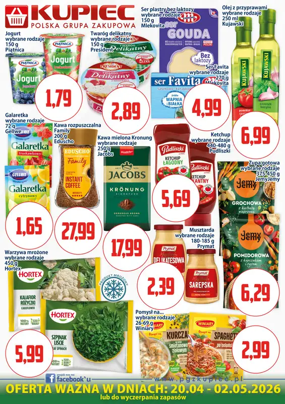 Kupiec - gazetka promocyjna Oferta plakatowa od poniedziałku 20.04 do soboty 02.05 - strona 4