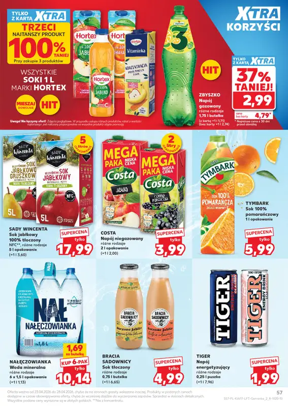 Kaufland - gazetka promocyjna Gazetka Tygodnia od czwartku 23.04 do wtorku 28.04 - strona 57