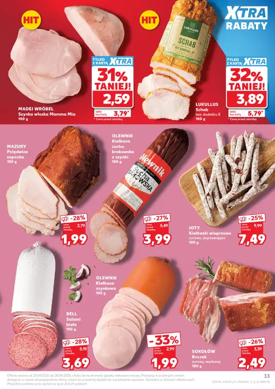 Kaufland - gazetka promocyjna Gazetka Tygodnia od czwartku 23.04 do wtorku 28.04 - strona 33