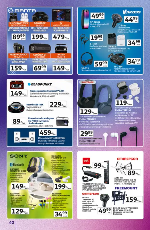 Auchan - gazetka promocyjna Gazetka Znane Marki Hipermarket Auchan od czwartku 23.04 do czwartku 30.04 - strona 40