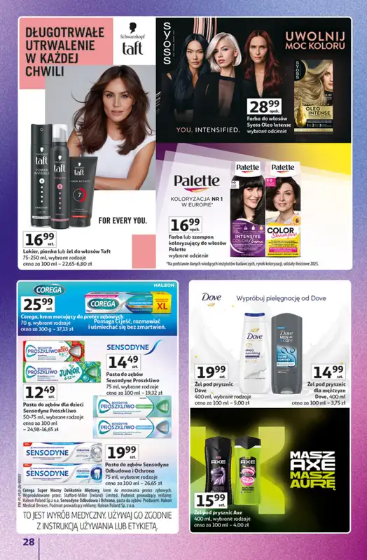 Auchan - gazetka promocyjna Gazetka Znane Marki Hipermarket Auchan od czwartku 23.04 do czwartku 30.04 - strona 28