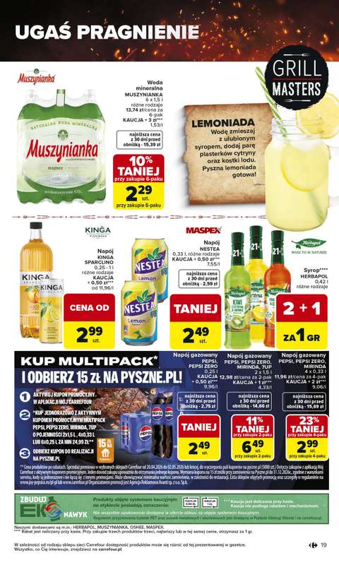 Carrefour - gazetka promocyjna Gazetka Misja:Grill Cię wzywa od czwartku 23.04 do soboty 02.05 - strona 19