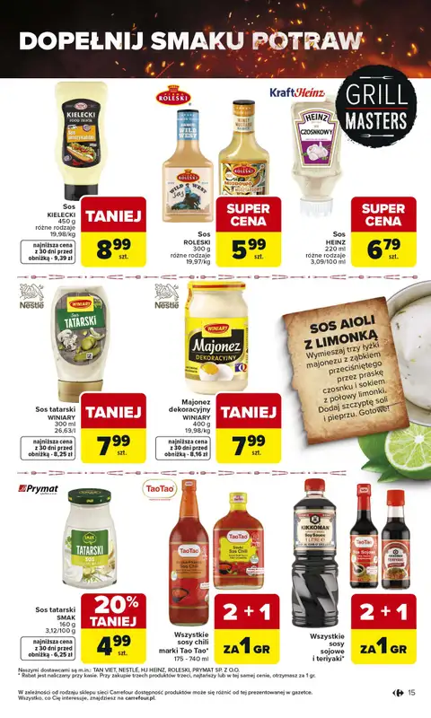 Carrefour - gazetka promocyjna Gazetka Misja:Grill Cię wzywa od czwartku 23.04 do soboty 02.05 - strona 15