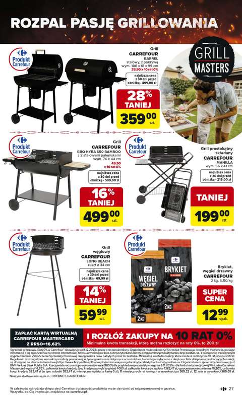 Carrefour - gazetka promocyjna Gazetka Misja:Grill Cię wzywa  do soboty 02.05 - strona 27