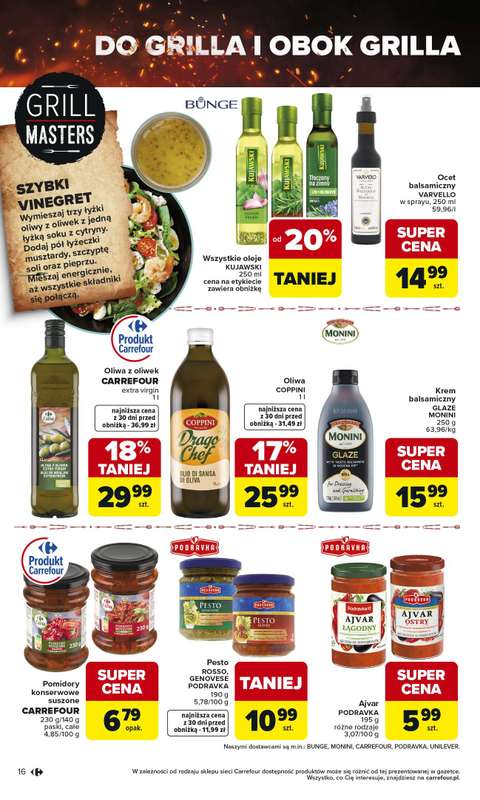 Carrefour - gazetka promocyjna Gazetka Misja:Grill Cię wzywa od czwartku 23.04 do soboty 02.05 - strona 16