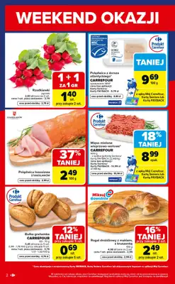 Carrefour Market - gazetka promocyjna Gazetka Weekend promek już od czwartku od czwartku 23.04 do niedzieli 26.04 - strona 2