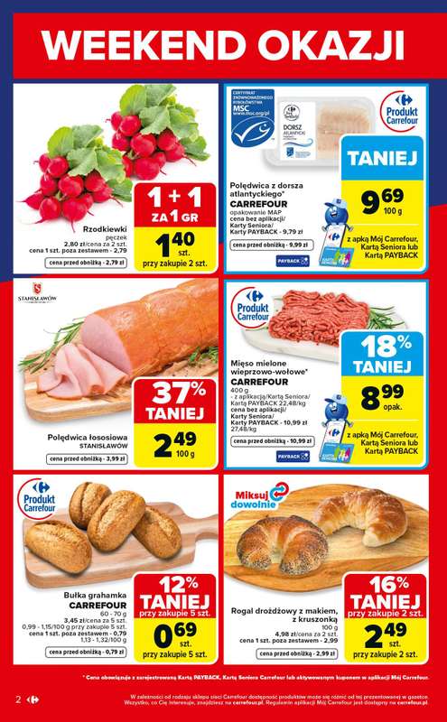 Carrefour Market - gazetka promocyjna Gazetka Weekend promek już od czwartku  do niedzieli 26.04 - strona 2