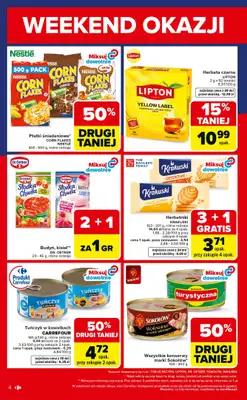 Carrefour Market - gazetka promocyjna Gazetka Weekend promek już od czwartku od czwartku 23.04 do niedzieli 26.04 - strona 4