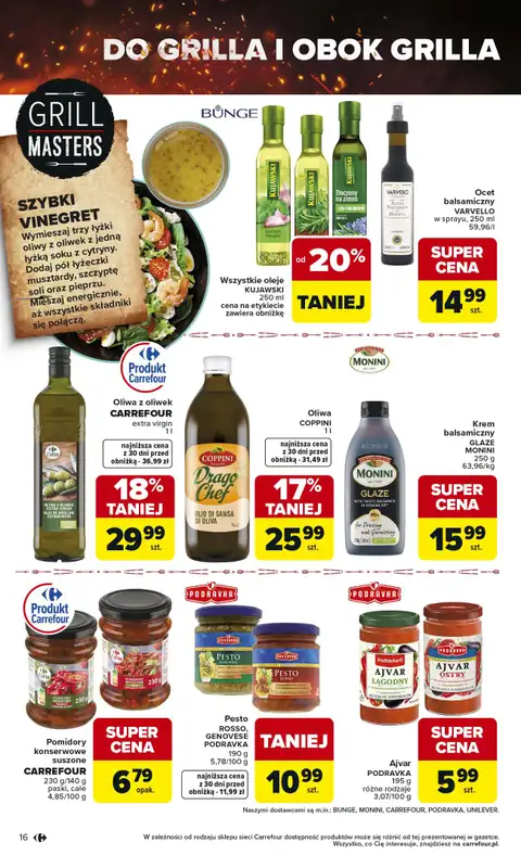 Carrefour Market - gazetka promocyjna Gazetka Misja:Grill Cię wzywa od czwartku 23.04 do soboty 02.05 - strona 16