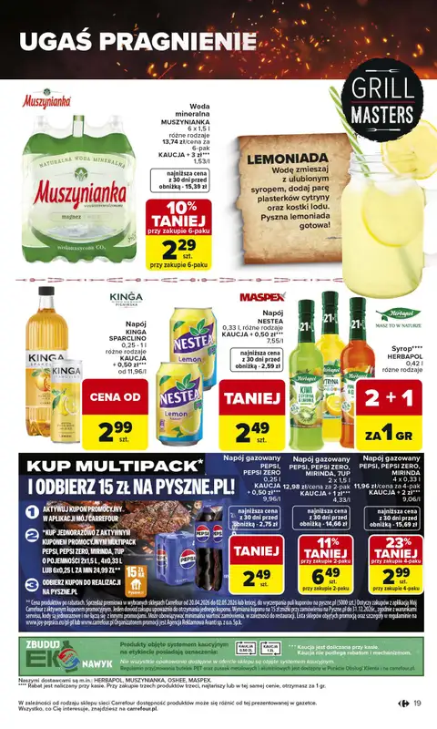 Carrefour Market - gazetka promocyjna Gazetka Misja:Grill Cię wzywa od czwartku 23.04 do soboty 02.05 - strona 19