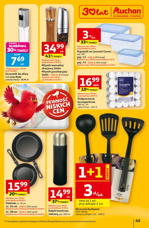 Auchan - gazetka promocyjna Gazetka 30 Lat Hipermarket Auchan od czwartku 23.04 do wtorku 28.04 - strona 45