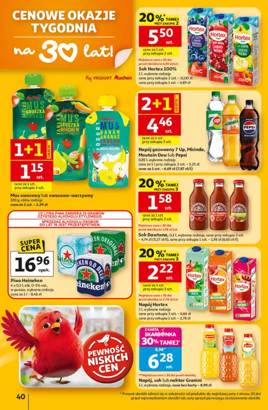 Auchan - gazetka promocyjna Gazetka 30 Lat Hipermarket Auchan od czwartku 23.04 do wtorku 28.04 - strona 40