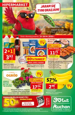 Auchan - gazetka promocyjna Gazetka 30 Lat Hipermarket Auchan od czwartku 23.04 do wtorku 28.04