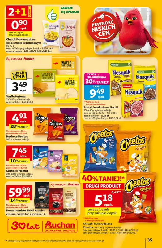 Auchan - gazetka promocyjna Gazetka 30 Lat Hipermarket Auchan od czwartku 23.04 do wtorku 28.04 - strona 35
