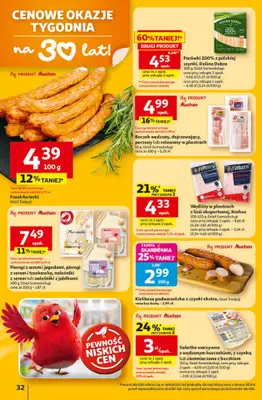 Auchan - gazetka promocyjna Gazetka 30 Lat Hipermarket Auchan od czwartku 23.04 do wtorku 28.04 - strona 32