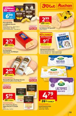 Auchan - gazetka promocyjna Gazetka 30 Lat Hipermarket Auchan od czwartku 23.04 do wtorku 28.04 - strona 33