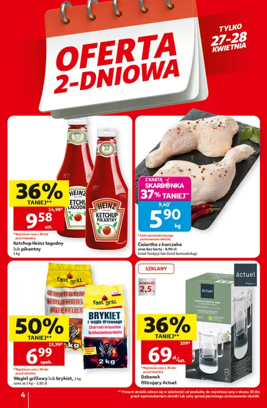 Auchan - gazetka promocyjna Gazetka 30 Lat Hipermarket Auchan od czwartku 23.04 do wtorku 28.04 - strona 4