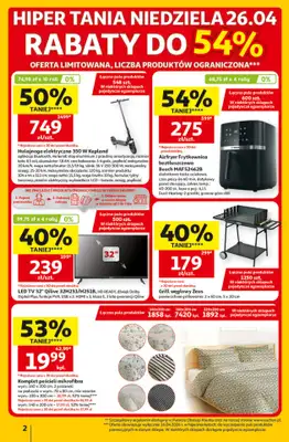 Auchan - gazetka promocyjna Gazetka 30 Lat Hipermarket Auchan od czwartku 23.04 do wtorku 28.04 - strona 2