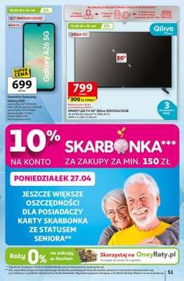 Auchan - gazetka promocyjna Gazetka 30 Lat Hipermarket Auchan od czwartku 23.04 do wtorku 28.04 - strona 51
