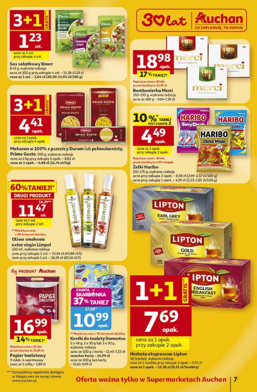 Auchan - gazetka promocyjna Gazetka 30 Lat Supermarket Auchan od czwartku 23.04 do wtorku 28.04 - strona 7