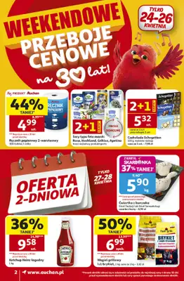 Auchan - gazetka promocyjna Gazetka 30 Lat Supermarket Auchan od czwartku 23.04 do wtorku 28.04 - strona 2