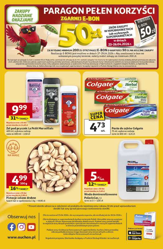 Auchan - gazetka promocyjna Gazetka 30 Lat Supermarket Auchan od czwartku 23.04 do wtorku 28.04 - strona 8