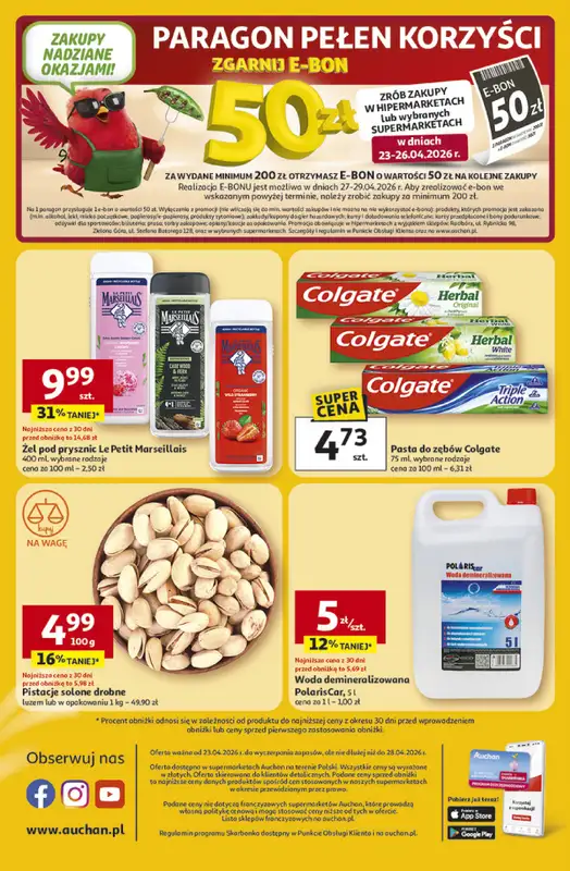 Auchan - gazetka promocyjna Gazetka 30 Lat Supermarket Auchan od czwartku 23.04 do wtorku 28.04 - strona 8