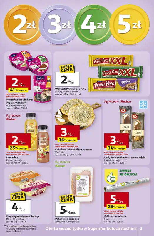 Auchan - gazetka promocyjna Gazetka 30 Lat Supermarket Auchan od czwartku 23.04 do wtorku 28.04 - strona 3