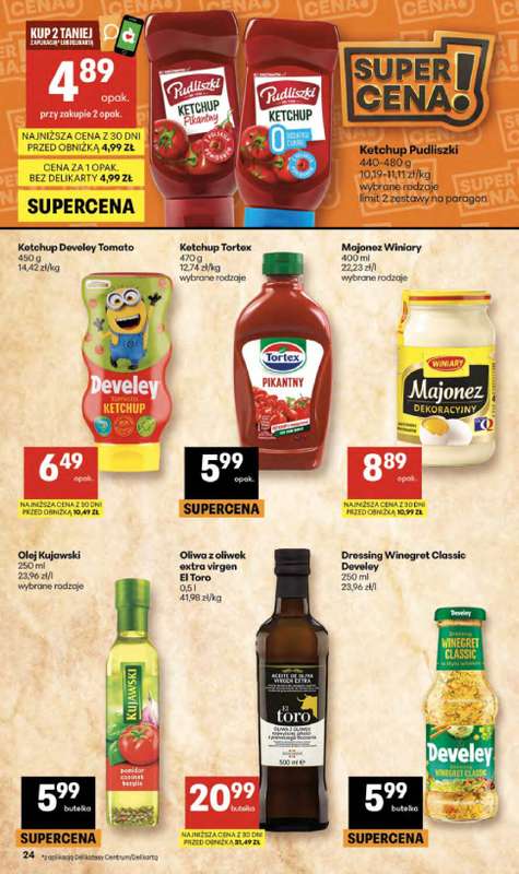 Delikatesy Centrum - gazetka promocyjna Gazetka  do środy 29.04 - strona 24