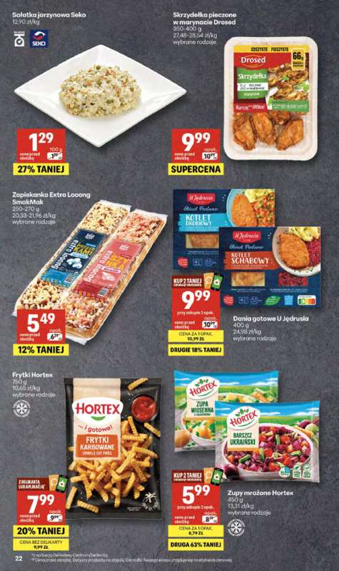 Delikatesy Centrum - gazetka promocyjna Gazetka  do środy 29.04 - strona 22