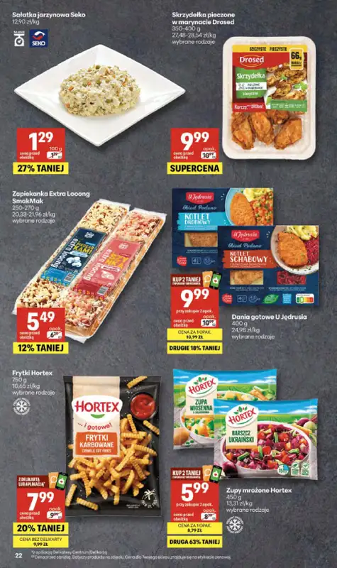 Delikatesy Centrum - gazetka promocyjna Gazetka  do środy 29.04 - strona 22