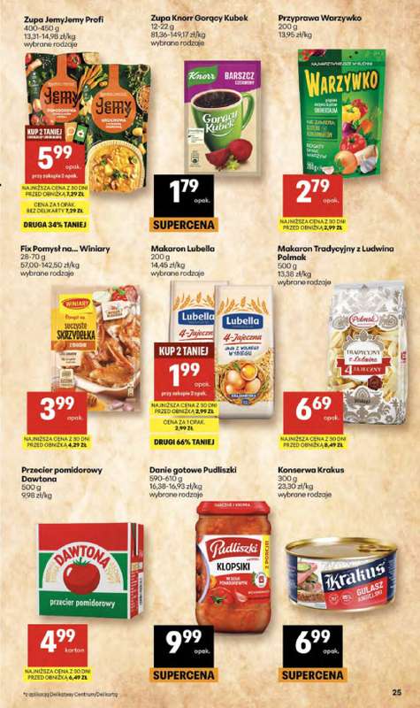Delikatesy Centrum - gazetka promocyjna Gazetka  do środy 29.04 - strona 25