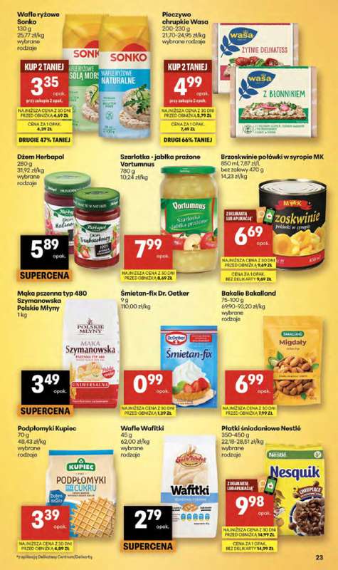 Delikatesy Centrum - gazetka promocyjna Gazetka  do środy 29.04 - strona 23