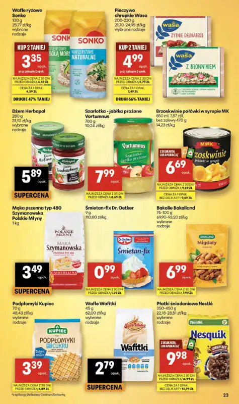 Delikatesy Centrum - gazetka promocyjna Gazetka  do środy 29.04 - strona 23