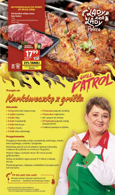 Delikatesy Centrum - gazetka promocyjna Gazetka  do środy 29.04 - strona 13