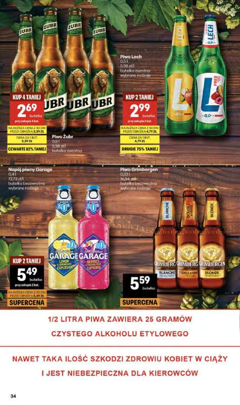 Delikatesy Centrum - gazetka promocyjna Gazetka  do środy 29.04 - strona 34