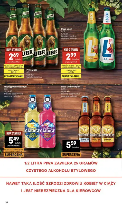 Delikatesy Centrum - gazetka promocyjna Gazetka  do środy 29.04 - strona 34