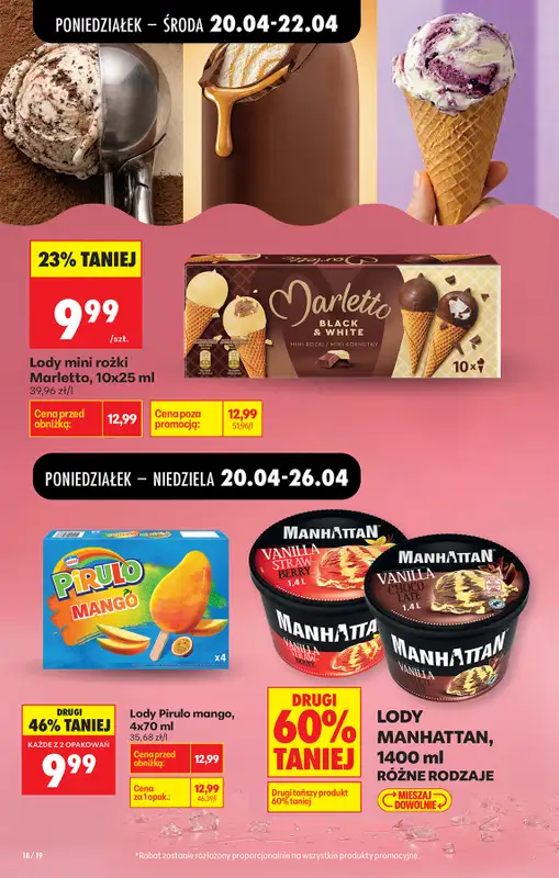 Biedronka - gazetka promocyjna Od poniedziałku, Z ladą tradycyjną od poniedziałku 20.04 do niedzieli 26.04 - strona 44