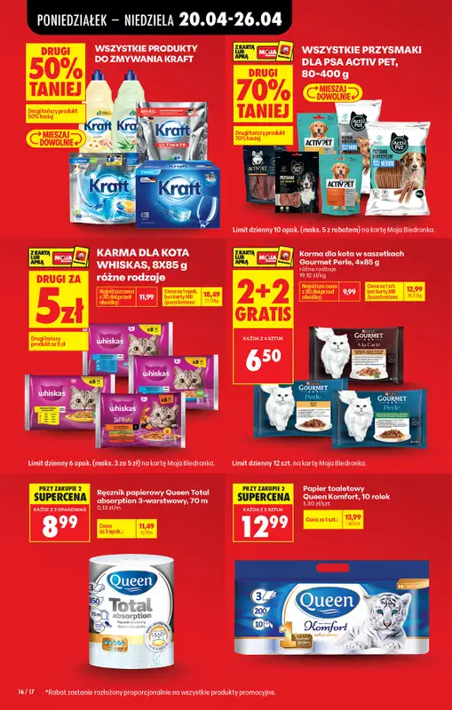 Biedronka - gazetka promocyjna Od poniedziałku, Z ladą tradycyjną od poniedziałku 20.04 do niedzieli 26.04 - strona 42