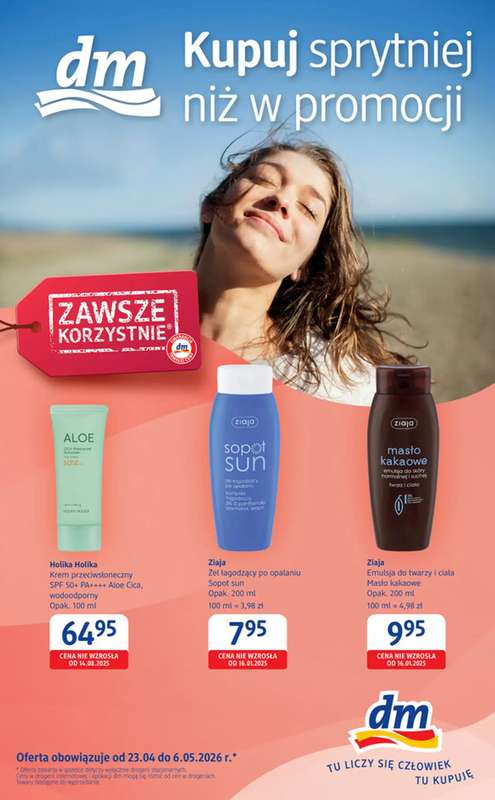 Drogerie DM - gazetka promocyjna Gazetka od czwartku 23.04 do środy 06.05
