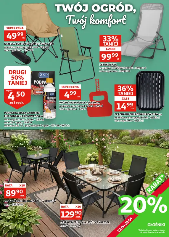 Auchan - gazetka promocyjna Gazetka Racibórz I Wszystko na grilla, w jednym miejscu od środy 22.04 do wtorku 05.05 - strona 10