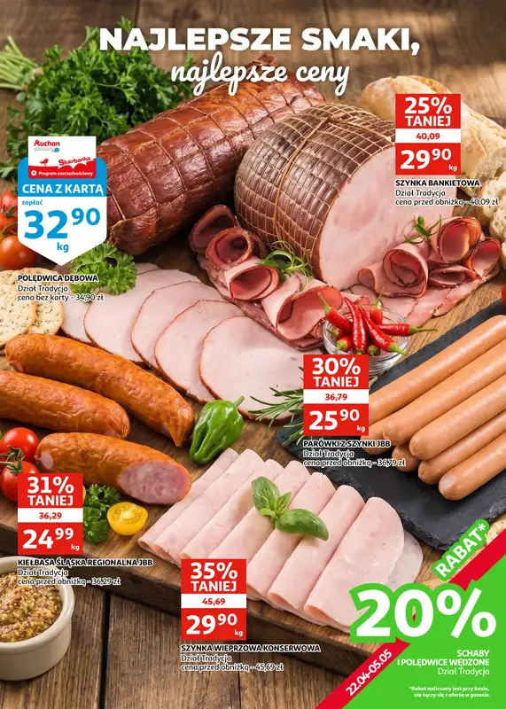 Auchan - gazetka promocyjna Gazetka Racibórz I Wszystko na grilla, w jednym miejscu od środy 22.04 do wtorku 05.05 - strona 14