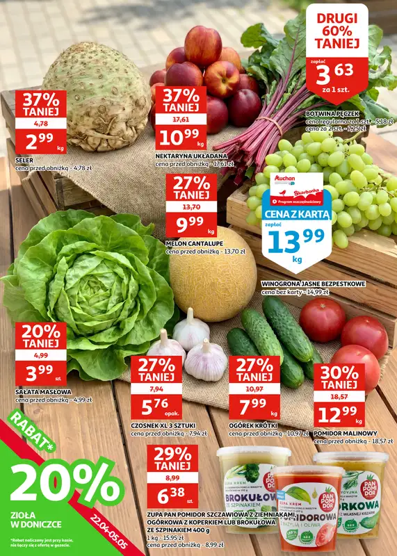 Auchan - gazetka promocyjna Gazetka Zielona Góra I Wszystko na grilla, w jednym miejscu od środy 22.04 do wtorku 05.05 - strona 17