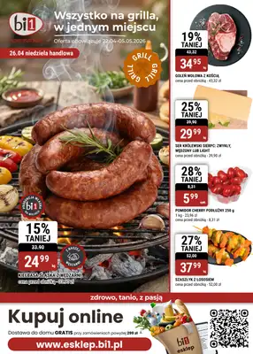 bi1 - gazetka promocyjna Gazetka Białystok I Wszystko na grilla, w jednym miejscu od środy 22.04 do wtorku 05.05