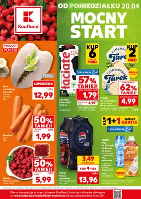 Kaufland - gazetka promocyjna Mocny Start od poniedziałku 20.04 do środy 22.04