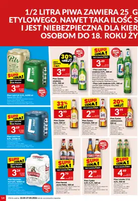 Twój Market - gazetka promocyjna Gazetka od środy 22.04 do poniedziałku 27.04 - strona 14