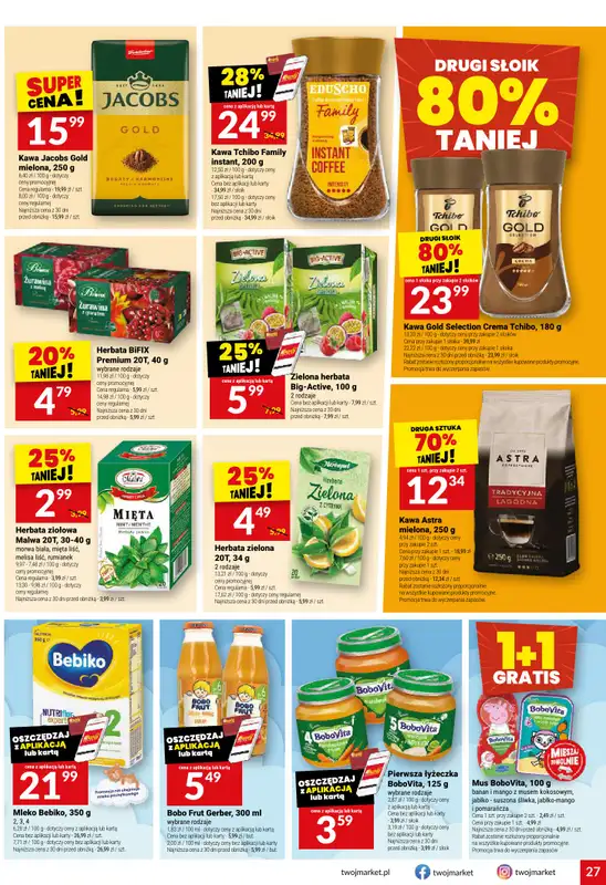 Twój Market - gazetka promocyjna Gazetka od środy 22.04 do poniedziałku 27.04 - strona 27