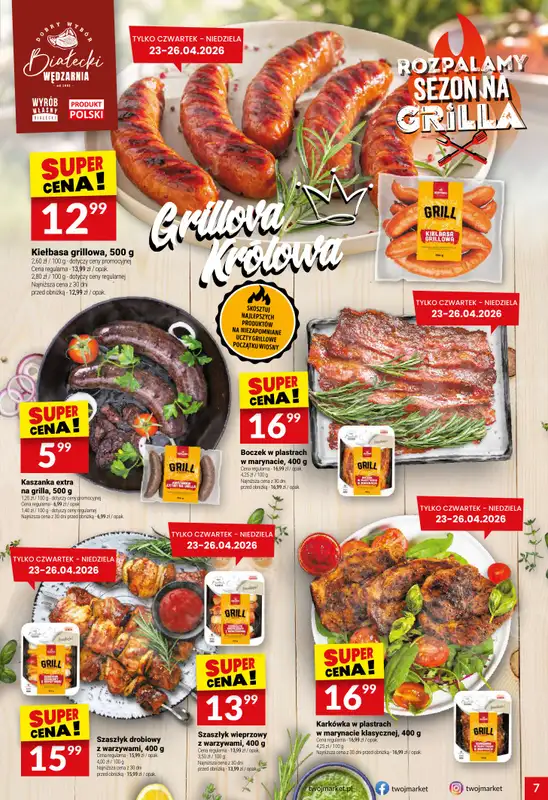Twój Market - gazetka promocyjna Gazetka od środy 22.04 do poniedziałku 27.04 - strona 7