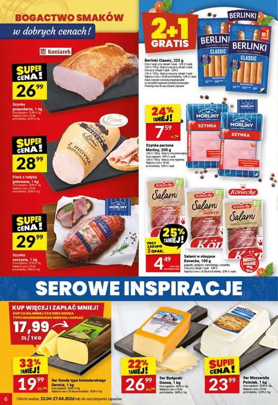 Twój Market - gazetka promocyjna Gazetka od środy 22.04 do poniedziałku 27.04 - strona 6
